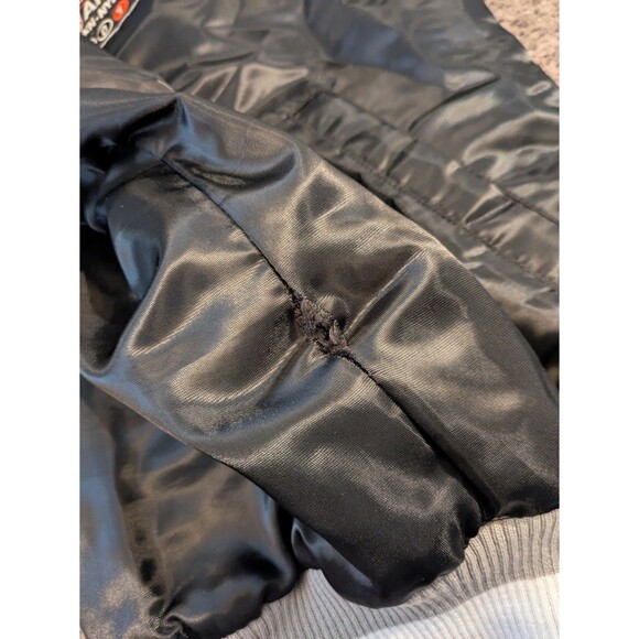 2015 Starter NBA All Star Game Brooklyn Quilted Black Satin Jacket Men's Medium - Picture 4 of 7